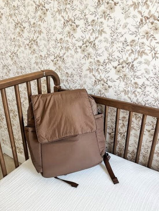Calpak Handbags - CALPAK Diaper Backpack with Laptop Sleeve in Hazelnut in Hazelnut